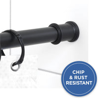 Mainstays Adjustable Tension Shower Curtain Rod, 44” - 72