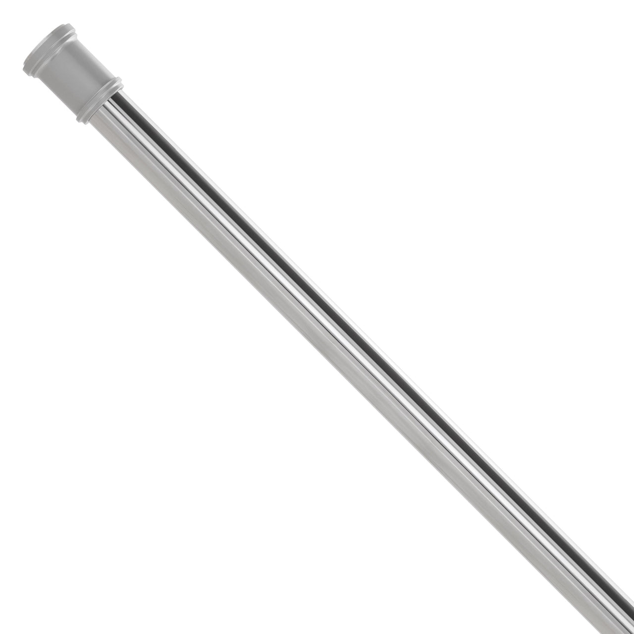 Mainstays Adjustable Tension Shower Curtain Rod, 44” - 72", No Drilling, Matte Black