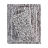 Mainstays Cotton Rich Extra Soft Jersey Bed Sheet Set, Queen, Charcoal, 4 Pieces