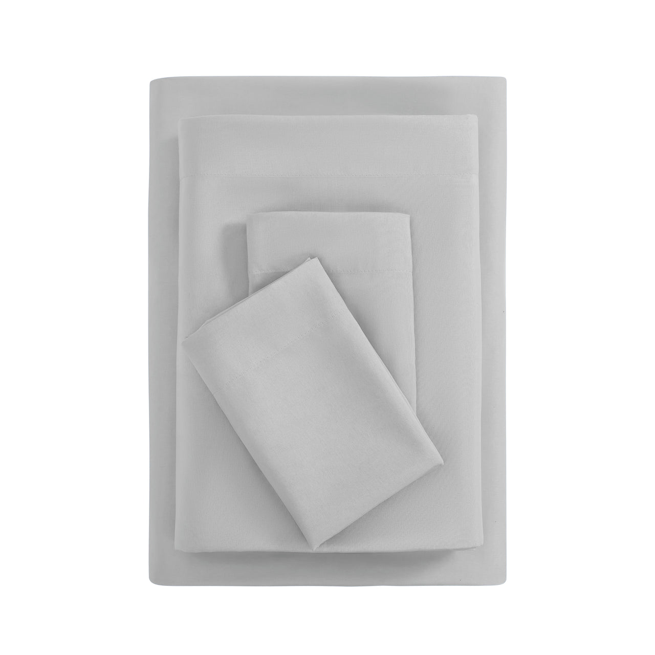Mainstays Basic Value Microfiber Bed Sheet Set, Light Blue, Queen, 4 Piece