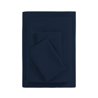 Mainstays Basic Value Microfiber Bed Sheet Set, Light Blue, Queen, 4 Piece