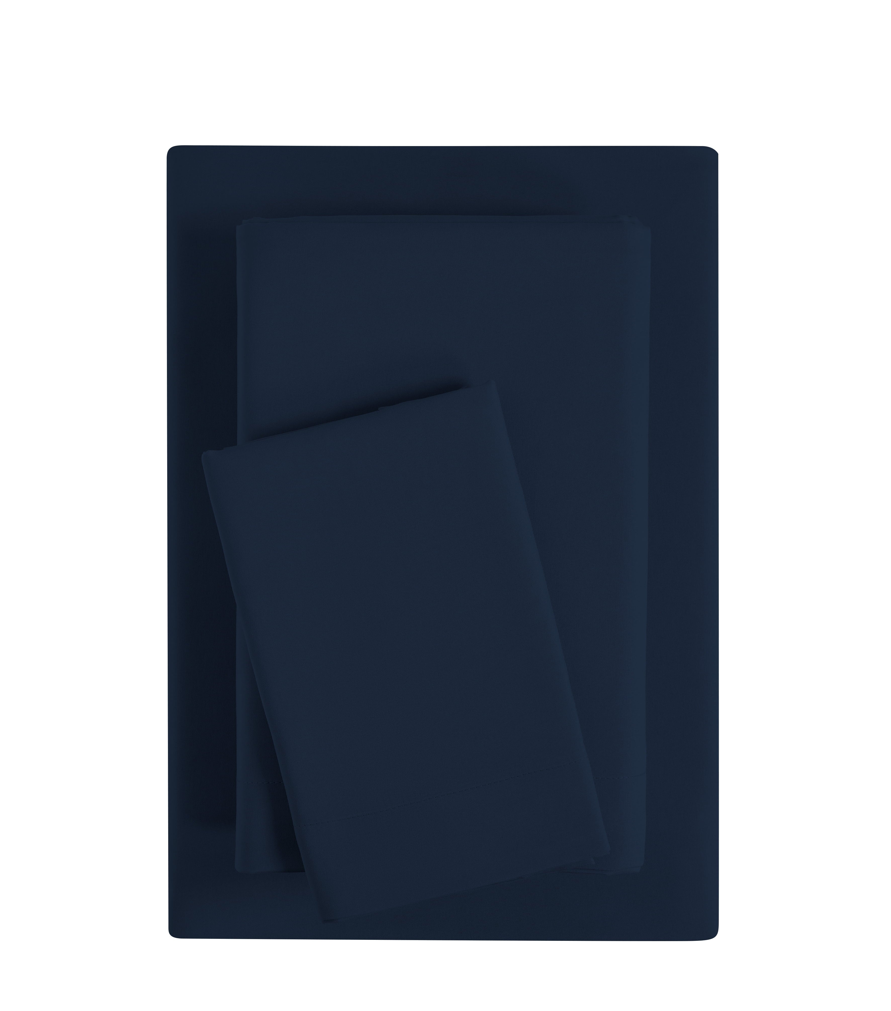 Mainstays Basic Value Microfiber Bed Sheet Set, Light Blue, Queen, 4 Piece