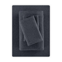 Mainstays Cotton Rich Extra Soft Jersey Bed Sheet Set, Queen, Charcoal, 4 Pieces