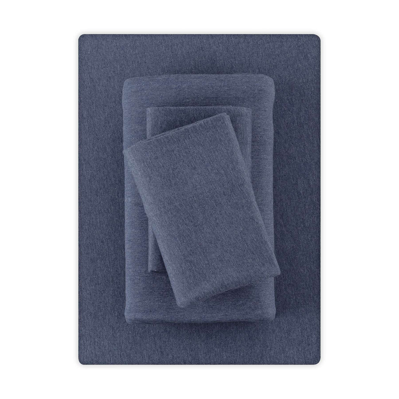 Mainstays Cotton Rich Extra Soft Jersey Bed Sheet Set, Queen, Charcoal, 4 Pieces