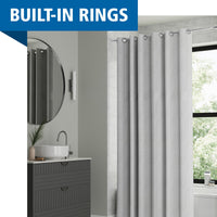 Mainstays Ombre Sweep Easy Hang Hookless Fabric Shower Curtain, 70