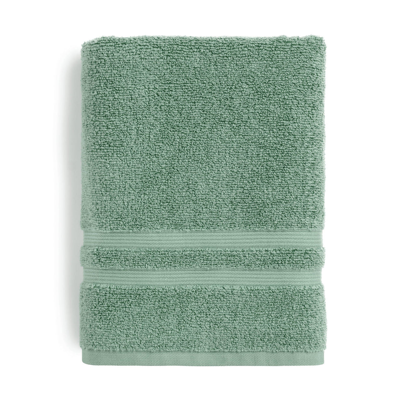 Mainstays Performance Cotton Bath Towel, Super Soft Quick Dry Fade Resistant, Solid Green