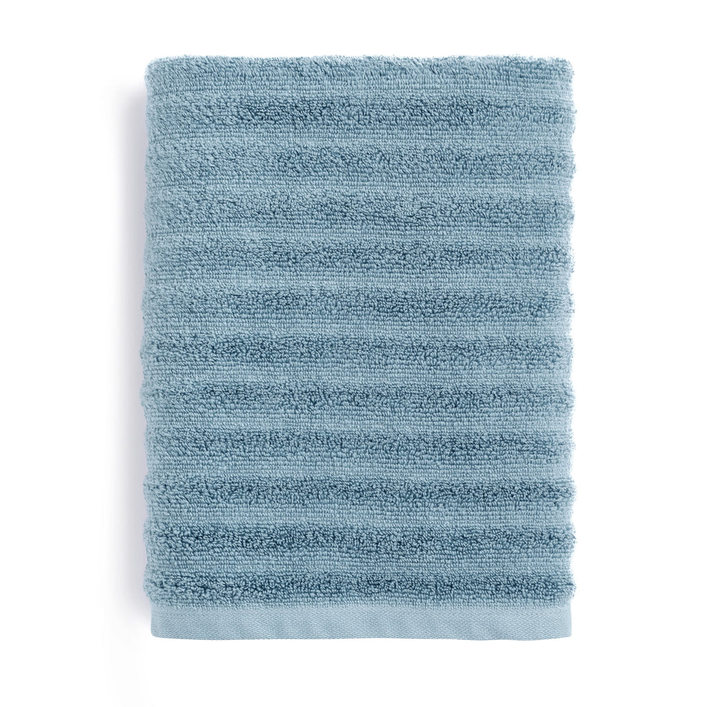 Mainstays Performance Cotton Bath Towel, Super Soft Quick Dry Fade Resistant, Textured Silver