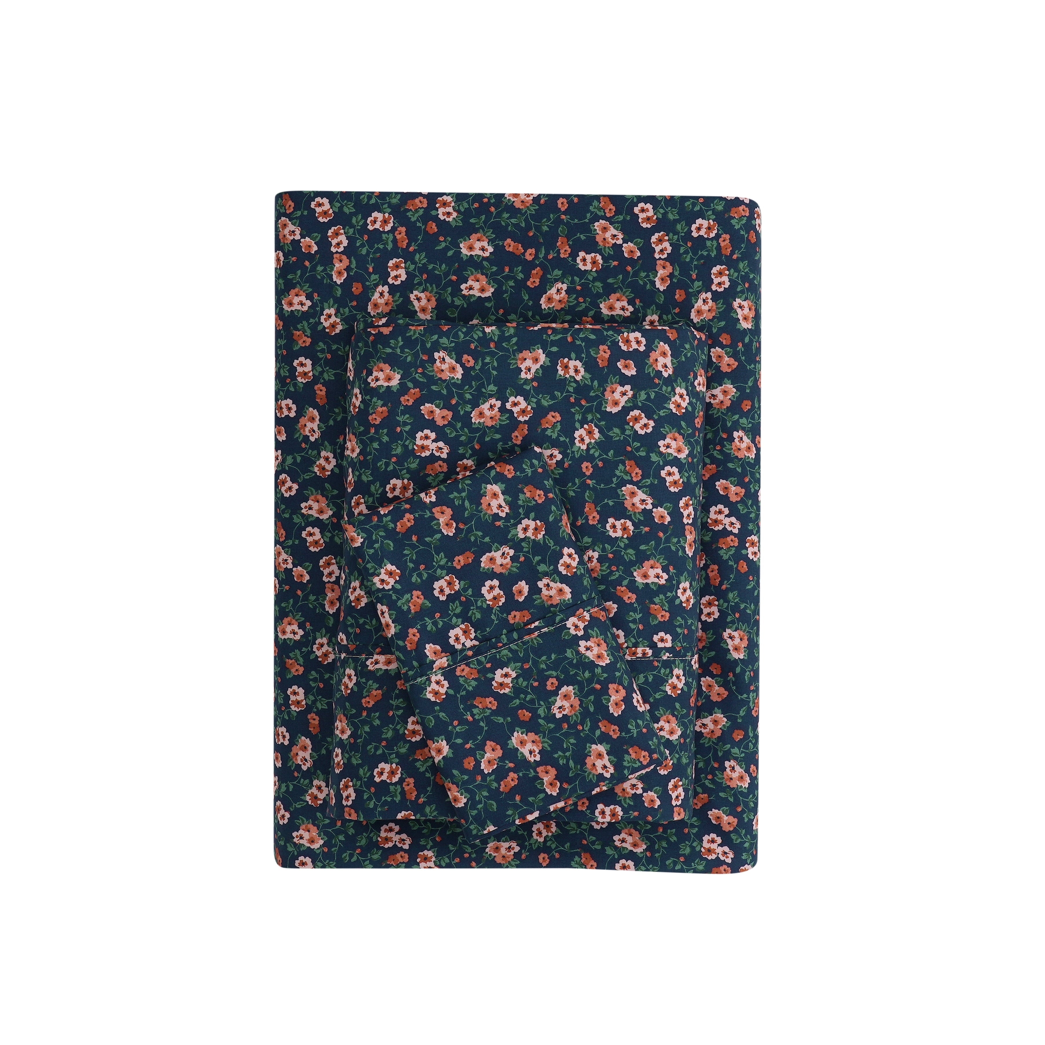 Mainstays Super Soft Brushed Microfiber Bed Sheet Set, Arctic White, Queen, 4 Piece