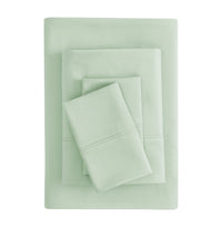 Mainstays Super Soft Brushed Microfiber Bed Sheet Set, Arctic White, Queen, 4 Piece
