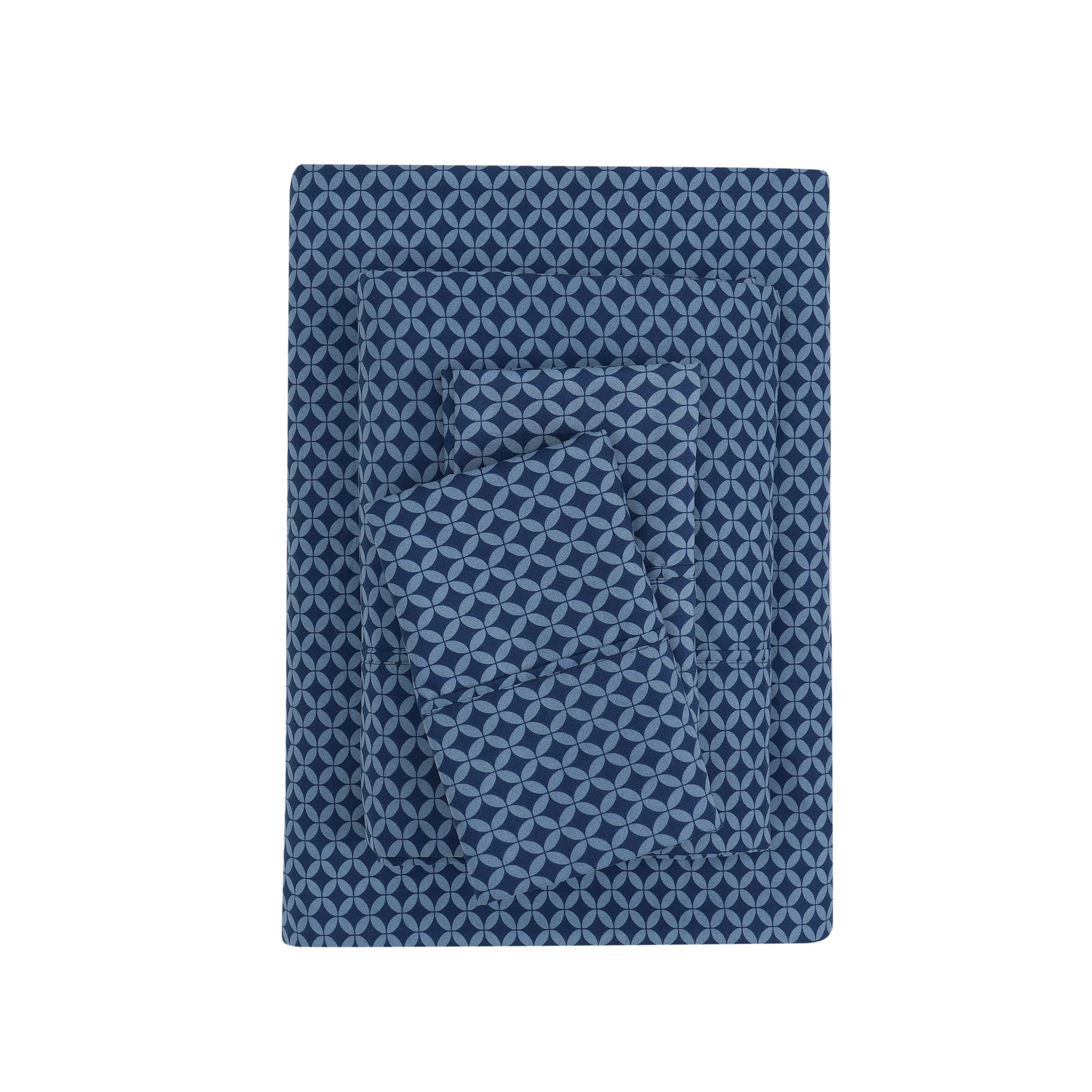 Mainstays Super Soft Brushed Microfiber Bed Sheet Set, Arctic White, Queen, 4 Piece