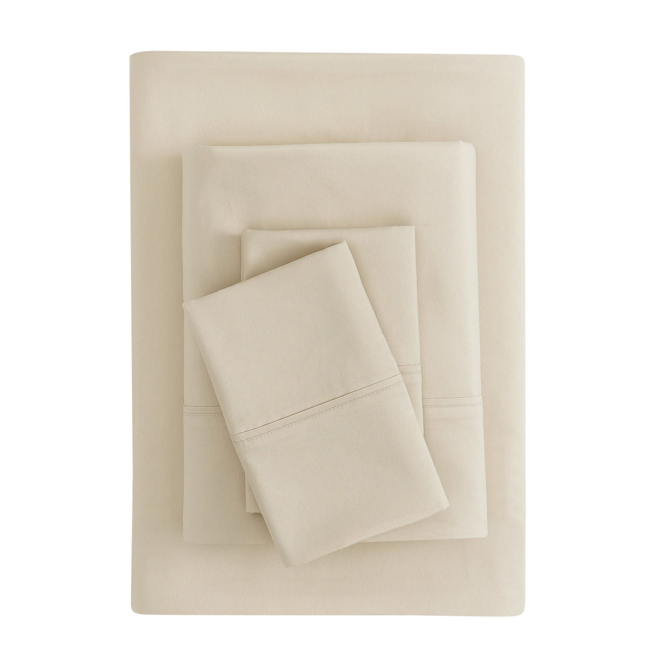 Mainstays Super Soft Brushed Microfiber Bed Sheet Set, Arctic White, Queen, 4 Piece