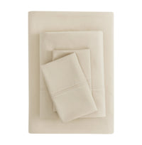 Mainstays Super Soft Brushed Microfiber Bed Sheet Set, Arctic White, Queen, 4 Piece