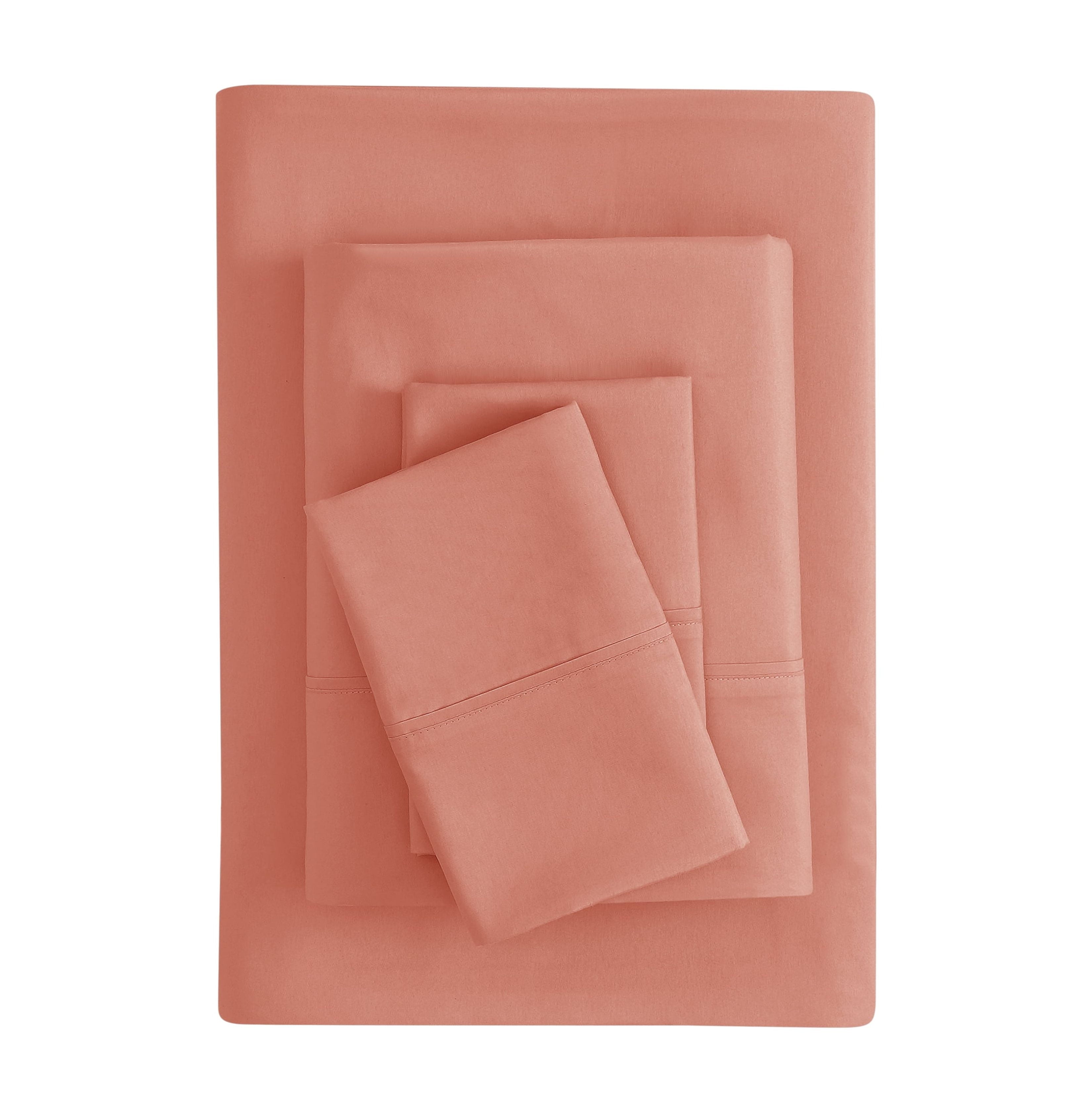 Mainstays Super Soft Brushed Microfiber Bed Sheet Set, Arctic White, Queen, 4 Piece