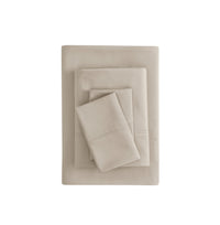Mainstays Super Soft Brushed Microfiber Bed Sheet Set, Arctic White, Queen, 4 Piece