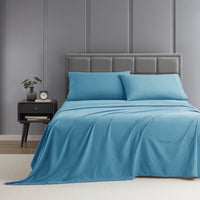 Nestl Queen Sheets Set, 1800 Series 4 Piece Sheets Queen Sheets Set, Luxury Soft Microfiber Queen Size Gray Bed Sheets Set, Gray