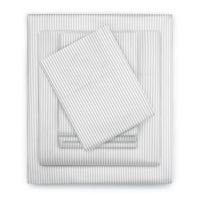 Serta 6-Piece 800 Thread Count Bright White Cotton Rich Adult Bed Sheet Set, Full - Deep Pocket
