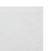My Texas House White/White Embroidered Holiday Farmhouse Bow Cotton Shower Curtain, 72
