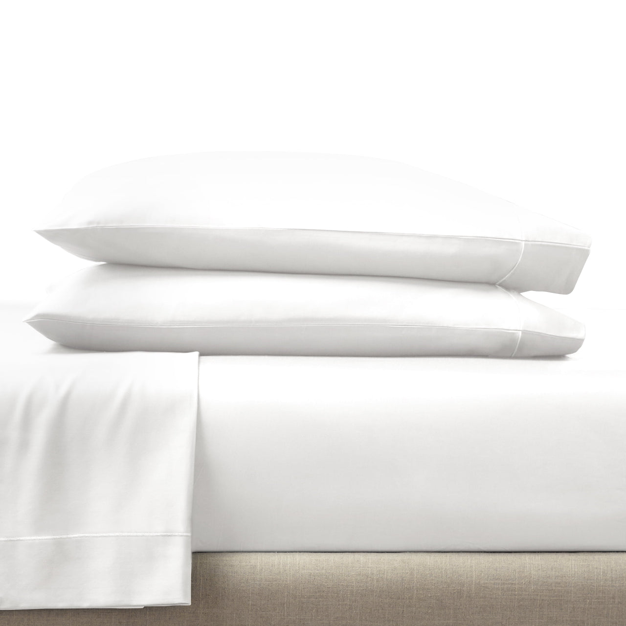 Better Homes & Gardens 3-Piece 400 Thread Count Arctic White Performance HYGROCOTTON® Sheet Set, Twin