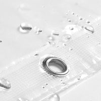 Barossa Design PEVA Clear Plastic Shower Curtain Liner Bathroom with 6 Magnets, Heavy Duty & Waterproof-72