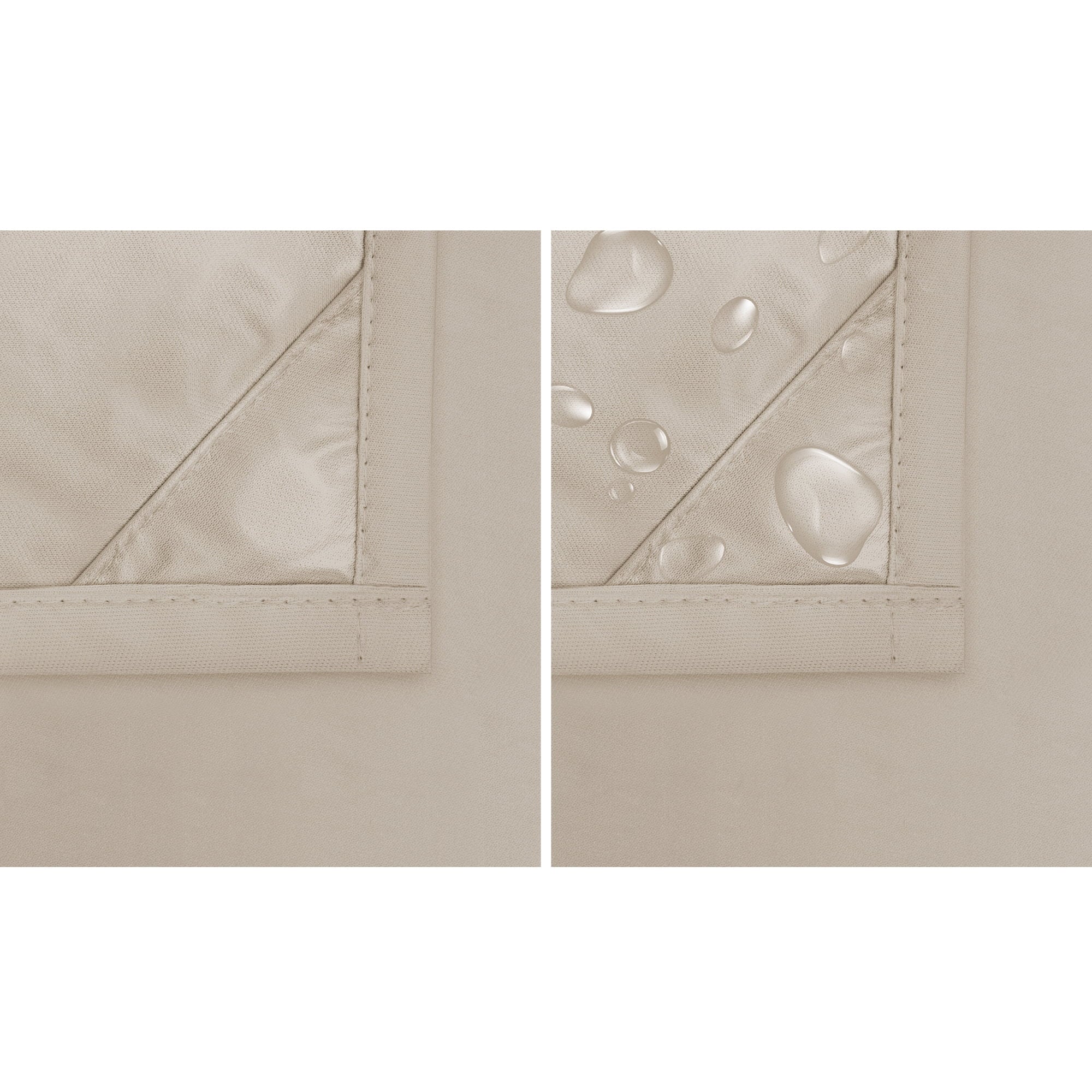 Waterproof Ultimate Shield Fabric Shower Curtain Liner, 70" x 70", Beige - Better Homes & Gardens