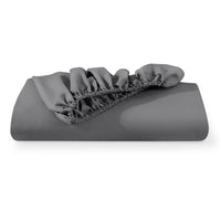 Bare Home Luxury 1800 Collection Fitted Sheet, Ultra-Soft, Deep Pocket, Queen, Gray