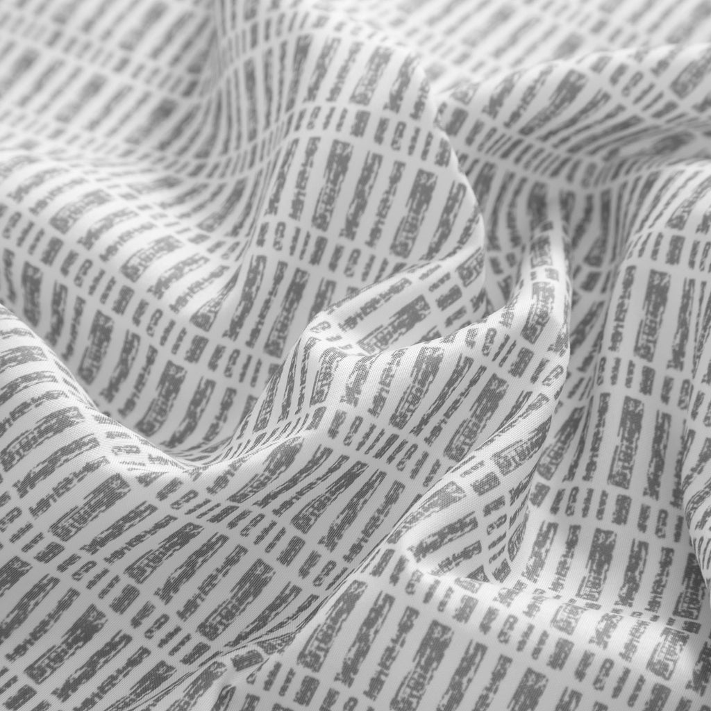 Mainstays 15-Piece Grey Blocks Bathroom Set – Geometric Shower Curtain, Bath Rugs & Hooks, Modern Washable Design