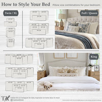 My Texas House Full/Queen Quilt Set, All-Season, 3-Piece, Sage Capri Jacobean Floral