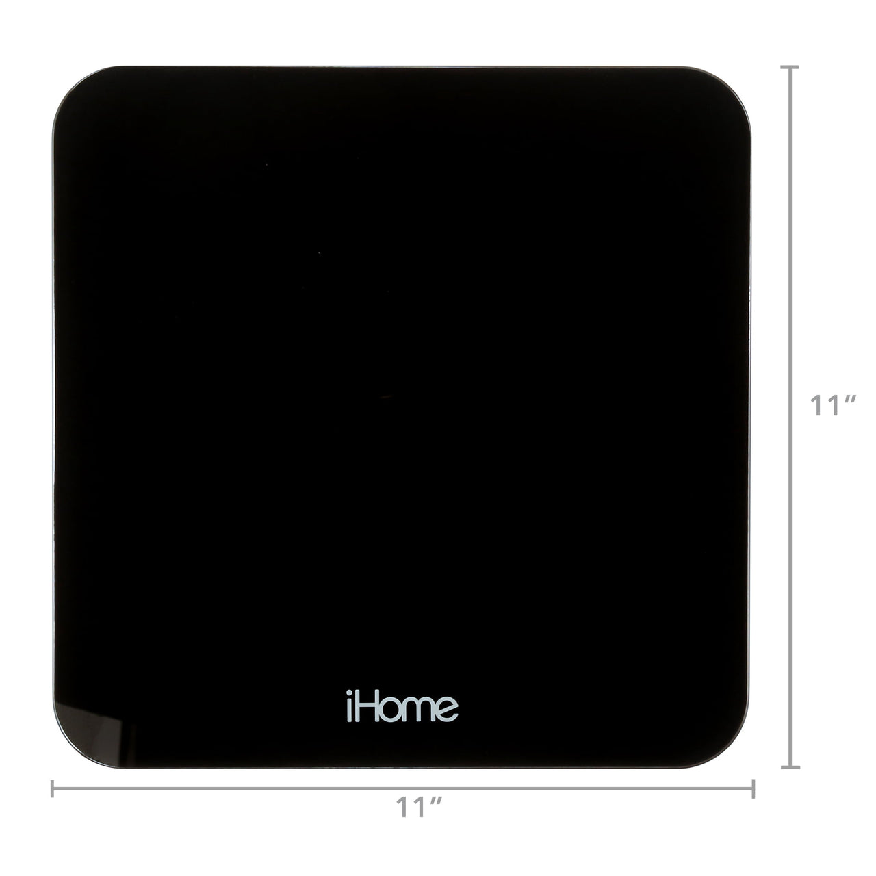 iHome Digital Battery Powered Bathroom Scale 397 lbs with Fit+ Personal Coach App, FSA and HSA Eligible, Black