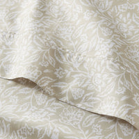Better Homes & Gardens 4-Piece 300 Thread Count Sateen King Sheet Set, Floral Almond Biscuit
