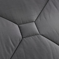 HIG 8 PCS Modern Comforter Set with Sheets All Season Bed in a Bag, Dark Gray, Queen Size