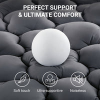 BDEUS Extra Thick Twin Mattress Topper, Cooling Mattress Pad Cover, Mattress Protector with 8-21 Inch Deep Pocket,Comfortable,Gray
