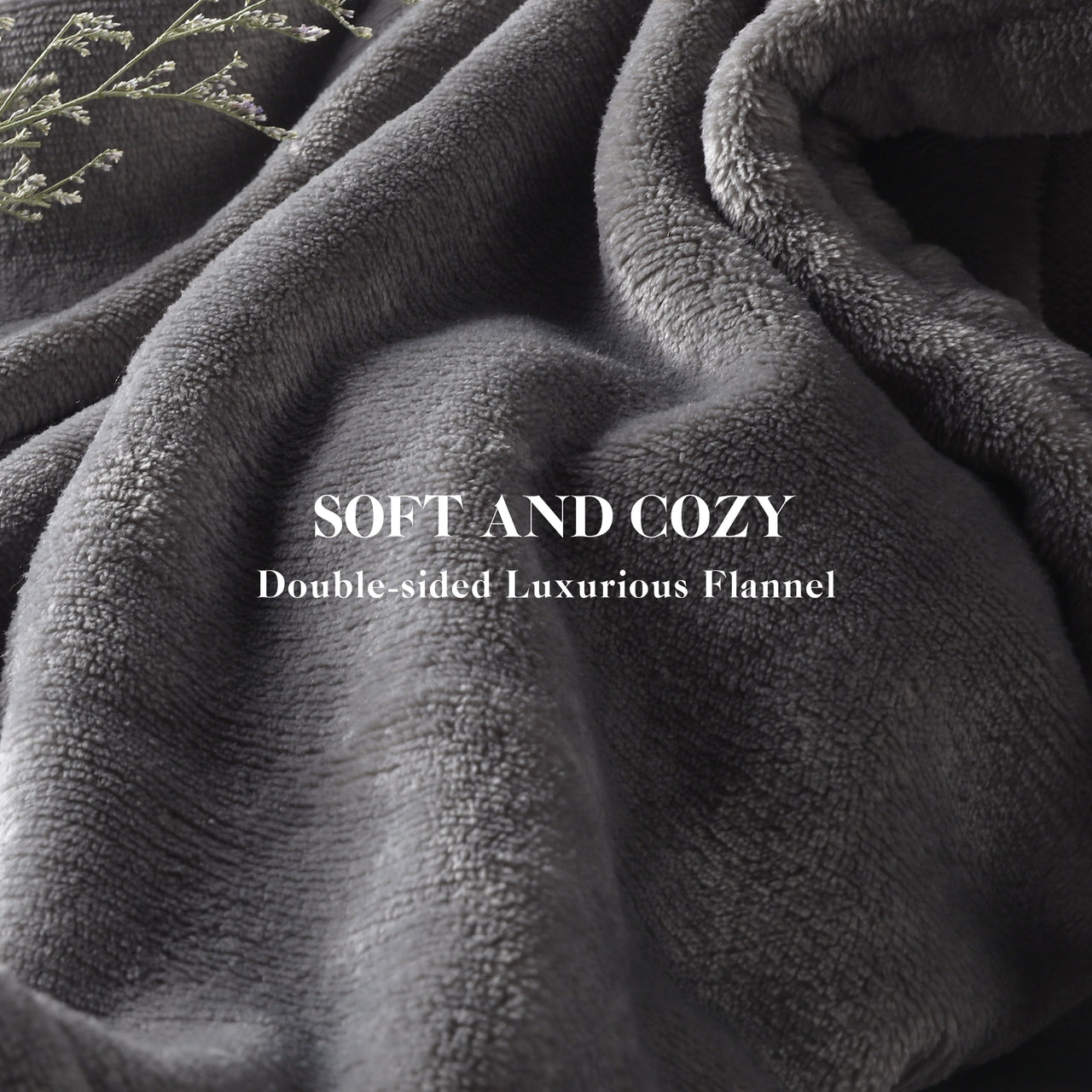 GONUES Heated Blanket 72"x 84" Full Size Soft Warm Flannel Fast Heating, 4 Fast Heating Levels & 10H Auto-off, Heat Protection, Home Office, Grey