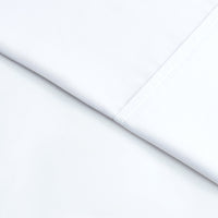 Mainstays Super Soft Brushed Microfiber Bed Sheet Set, Arctic White, Queen, 4 Piece
