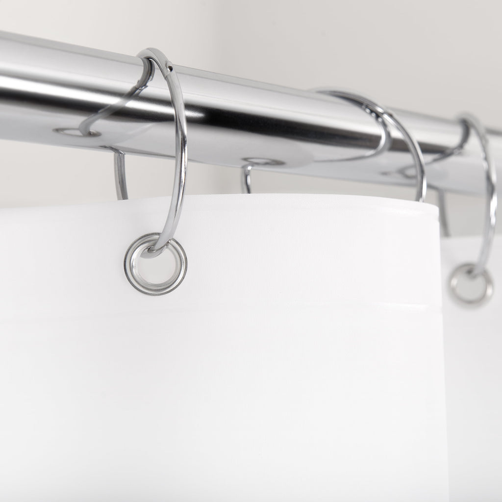 Mainstays Medium Weight PEVA Shower Curtain Liner, 70" x 71" – White